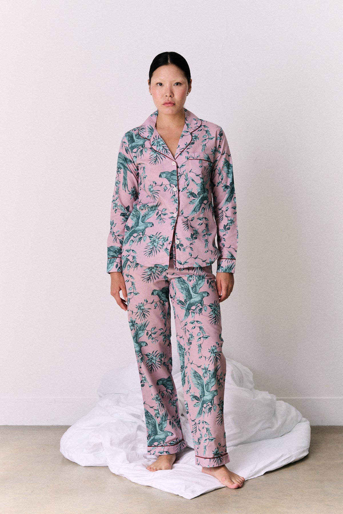 Long Pyjama Set The Bromley Parrot Pink/Blue