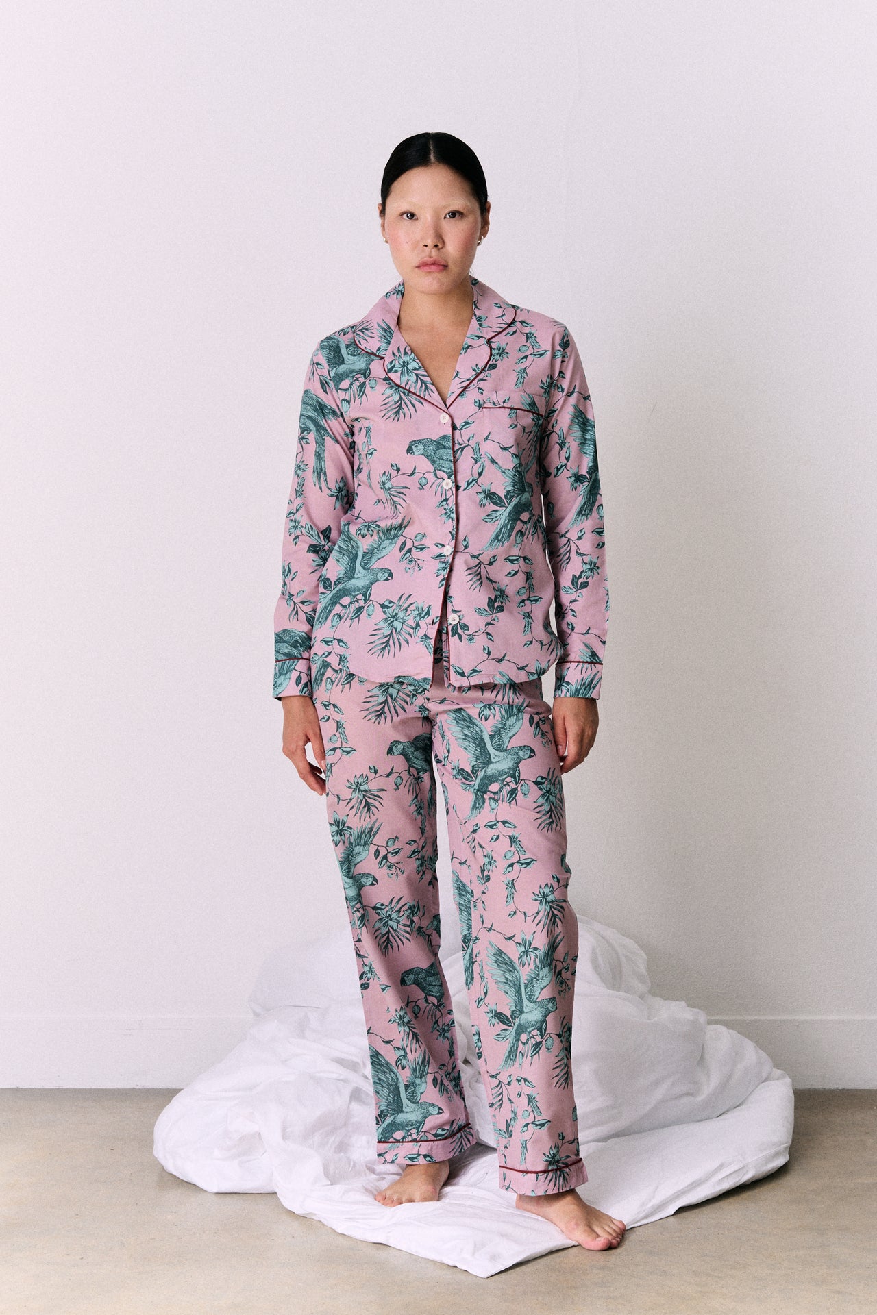 Long Pyjama Set The Bromley Parrot Pink/Blue