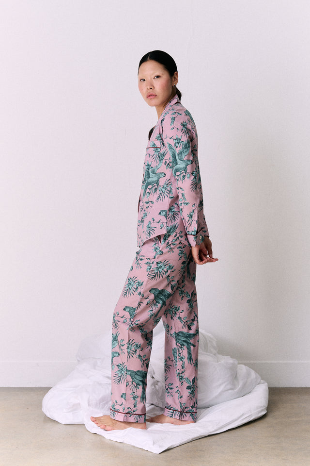 Long Pyjama Set The Bromley Parrot Pink/Blue