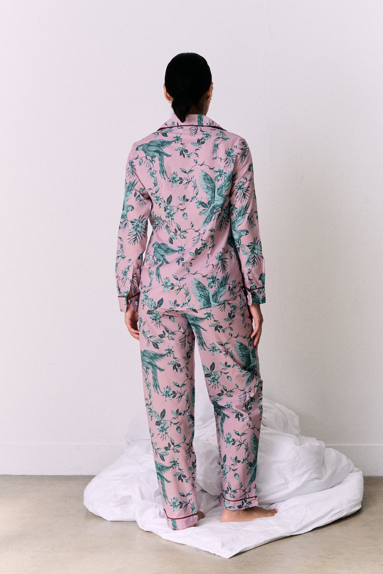 Long Pyjama Set The Bromley Parrot Pink/Blue
