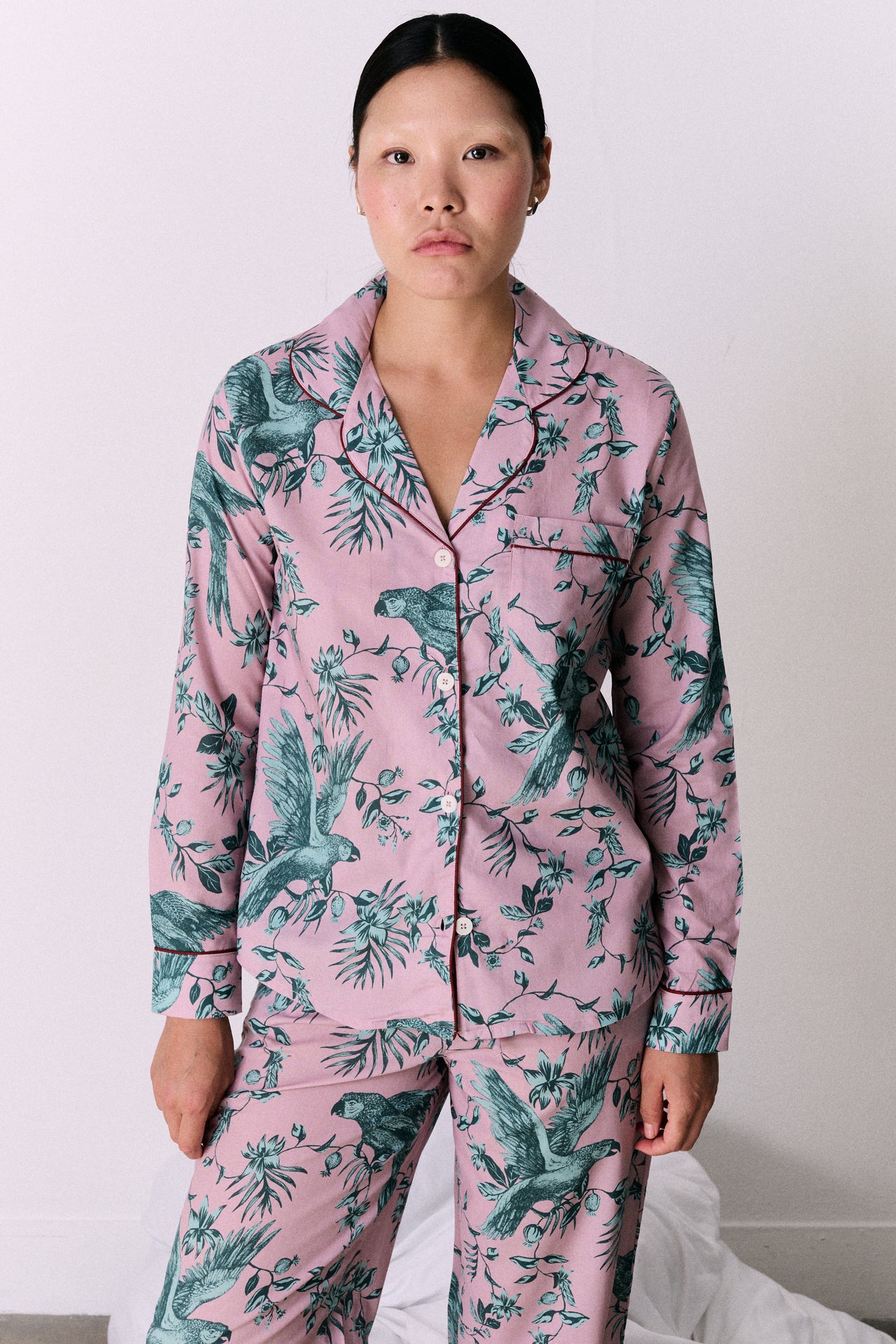 Long Pyjama Set The Bromley Parrot Pink/Blue