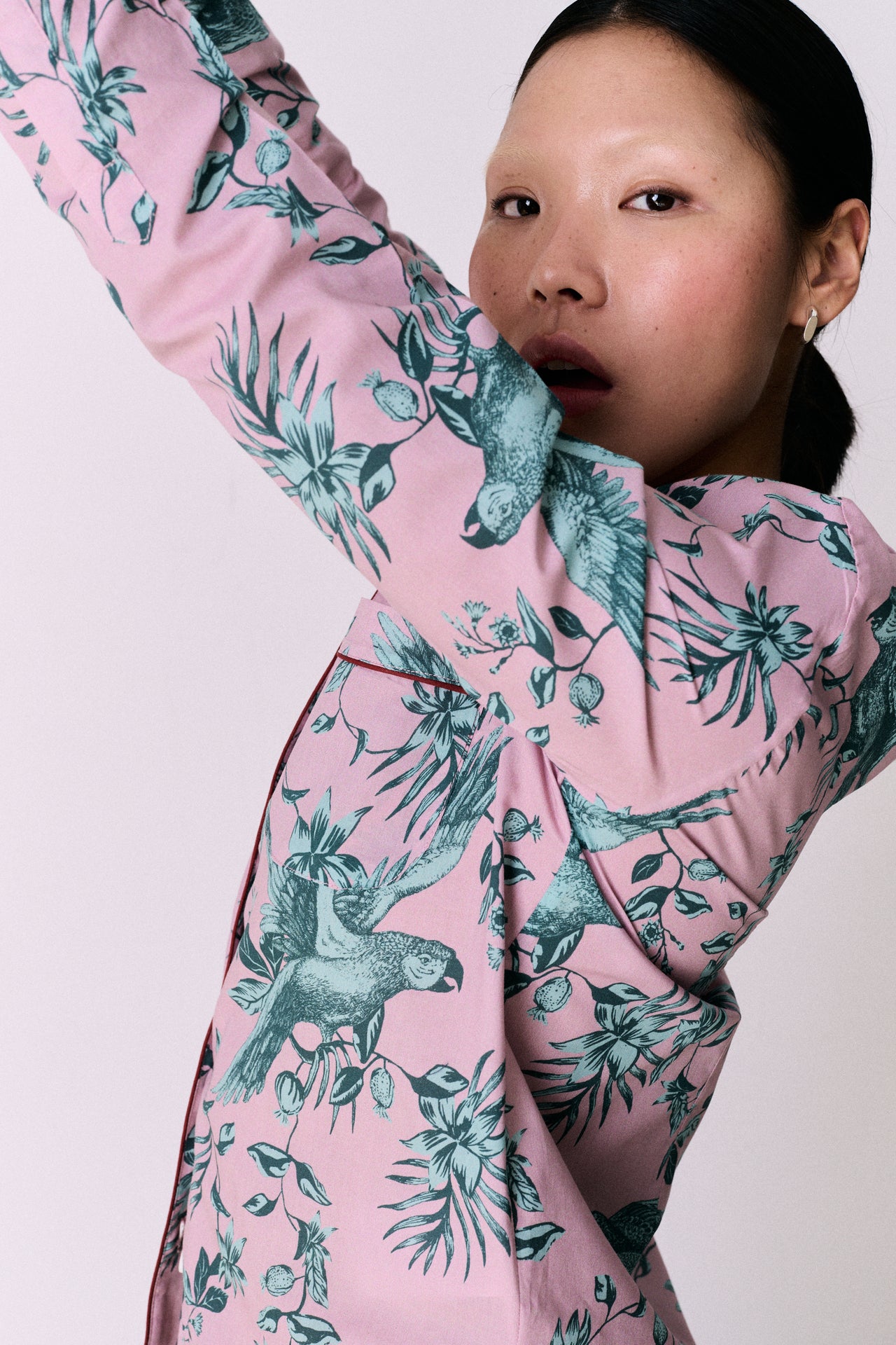 Long Pyjama Set The Bromley Parrot Pink/Blue