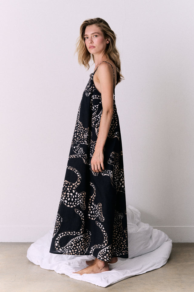 Square Nightie The Jag Print Navy