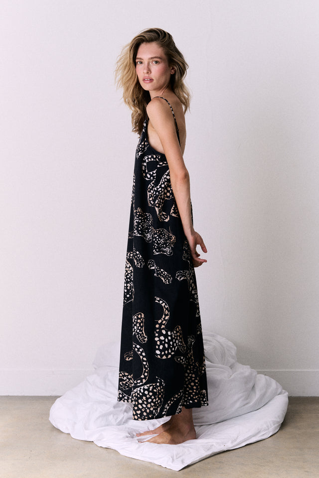 Square Nightie The Jag Print Navy