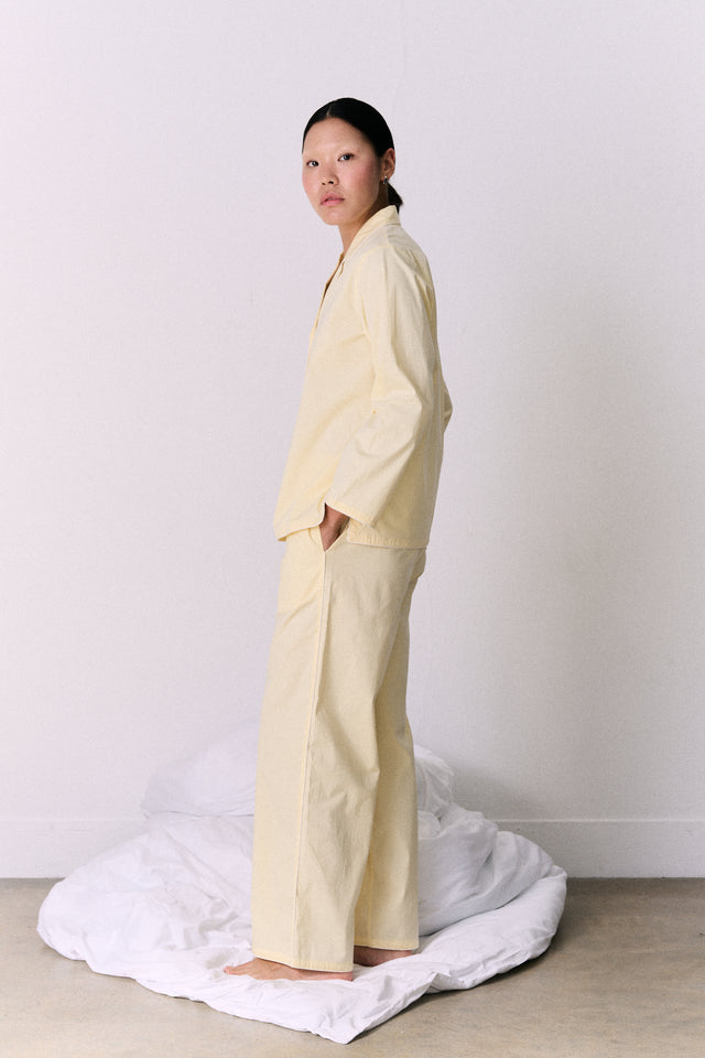 402 Long Pyjama Set Yellow