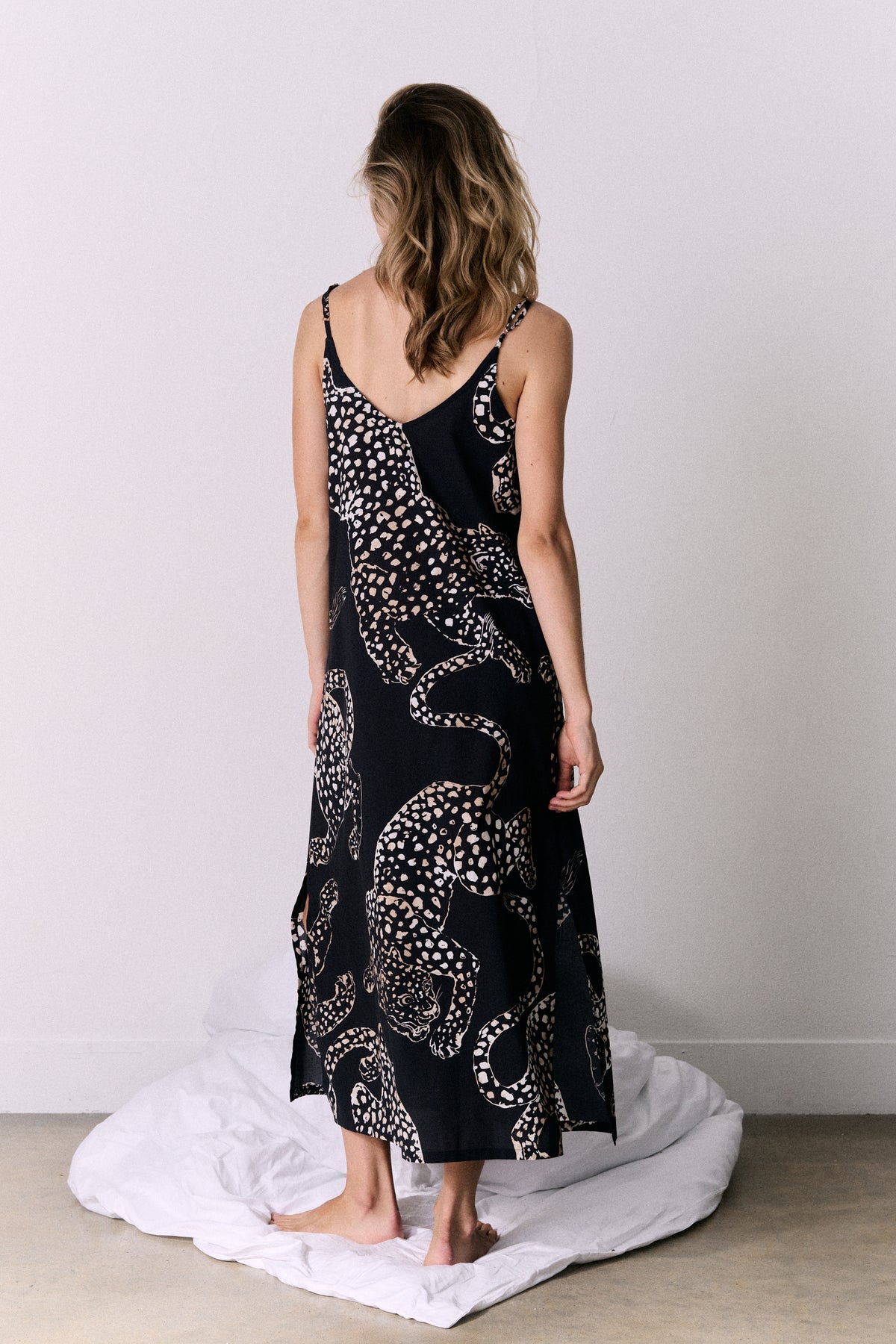 Slip Nightie The Jag Print Navy