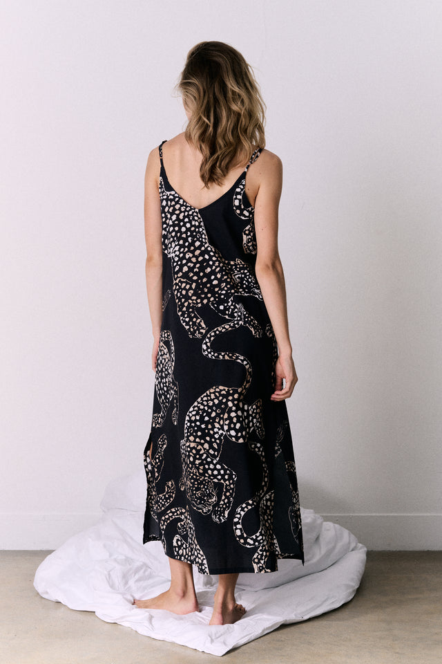 Slip Nightie The Jag Print Navy