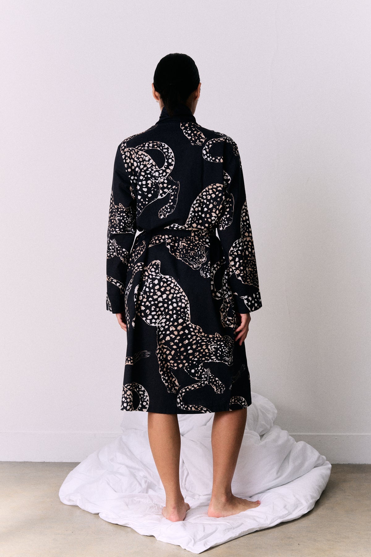 Women's Robe The Jag Print Navy