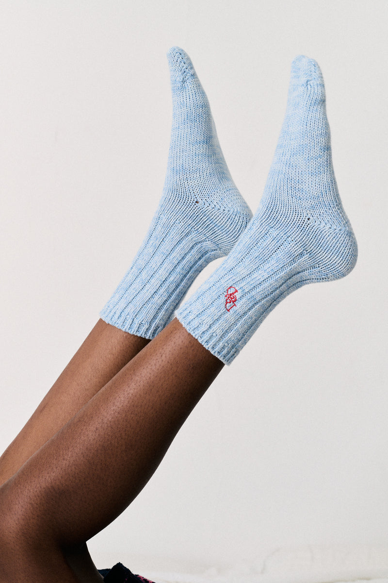 Womens Really Warm Socks Blue