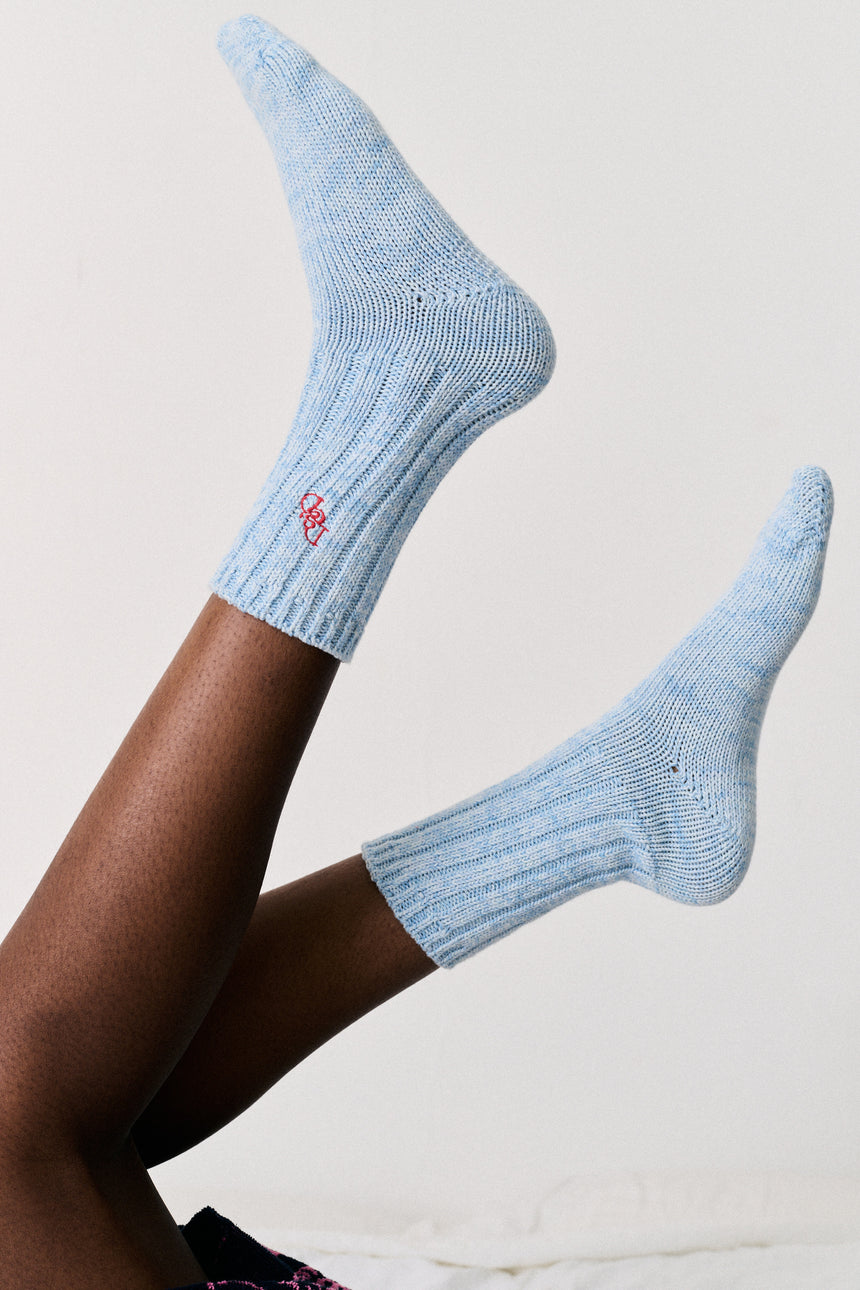 Womens Really Warm Socks Blue