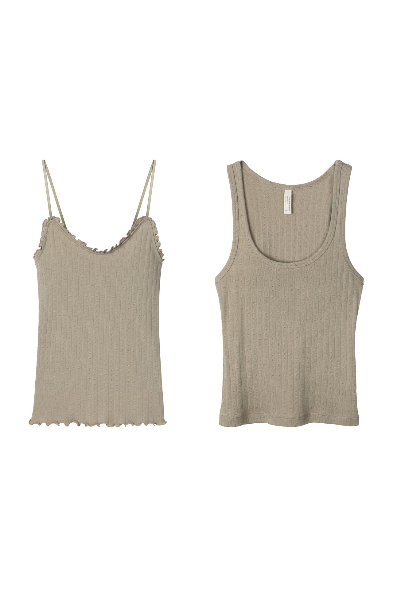 Multi Tank Top Set of Two Khaki