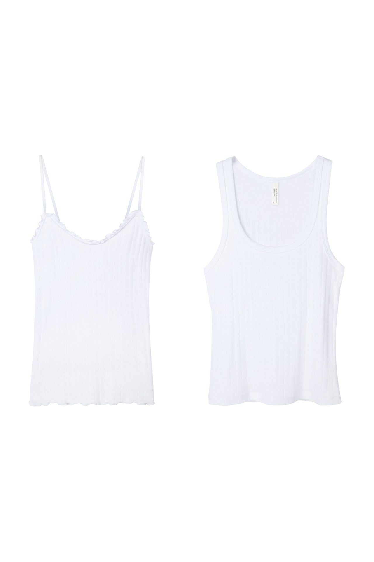 Multi Tank Top Set of Two White