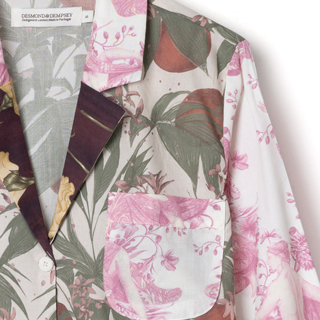 Boxy Shirt and Wide Leg Trouser Set Renaissance Patchwork Multi