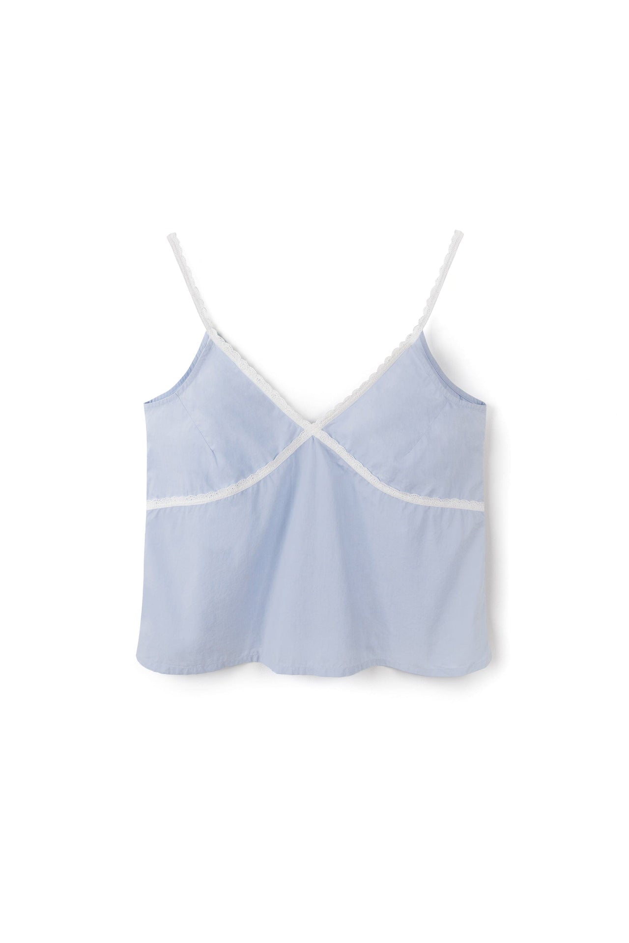 Cami Top Poplin Light Blue