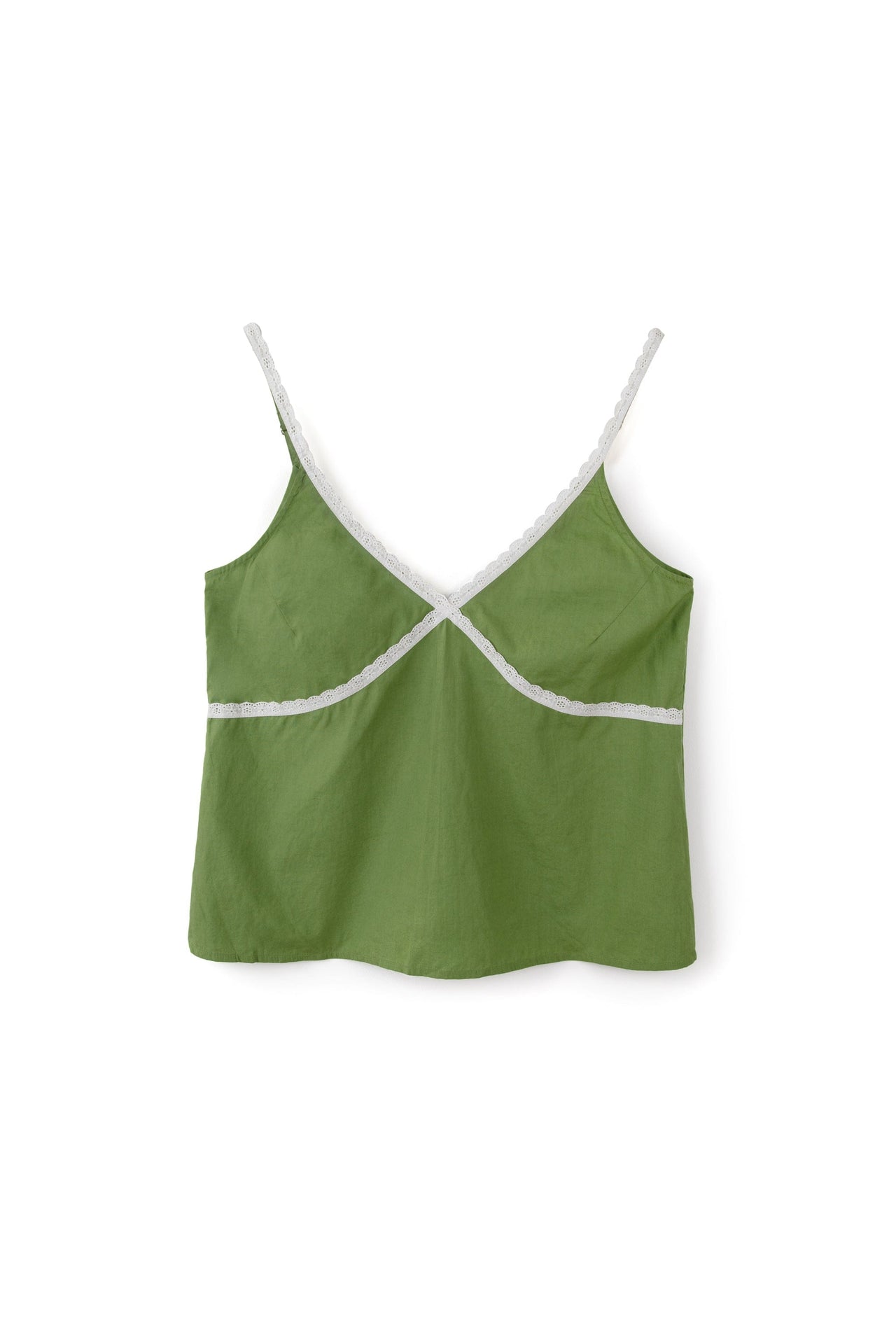 Cami Top Poplin Green