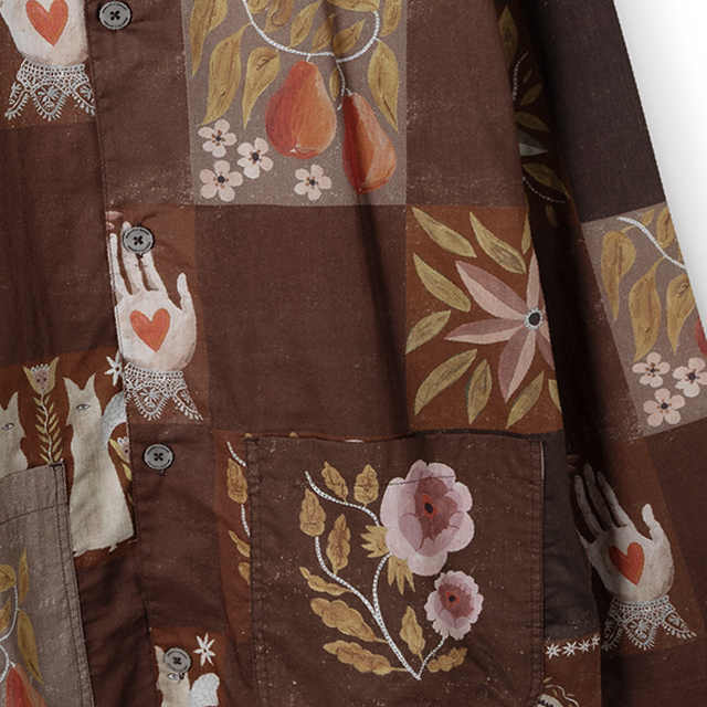 Men’s Pocket Pyjama Set Idle Hands Check Mocha