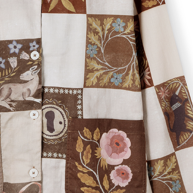 Pocket Set Idle Hands Check Mocha/Pink