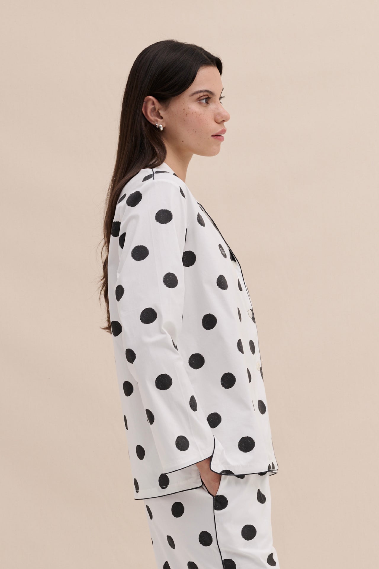 402 Shirt Dot White/Black