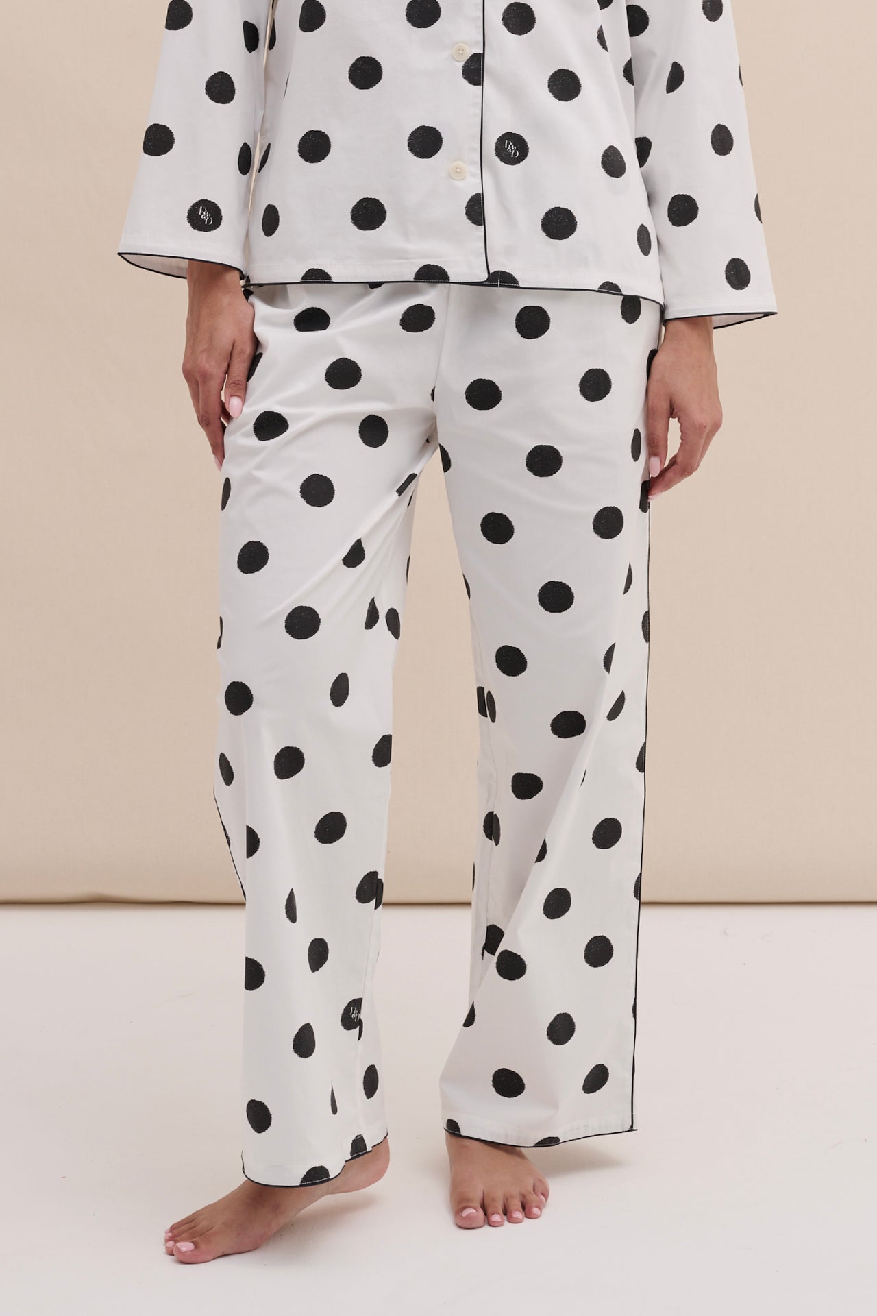 402 Trousers Dot White/Black