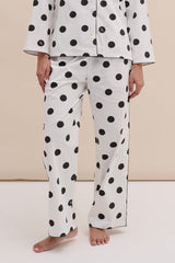 402 Trousers Dot White/Black