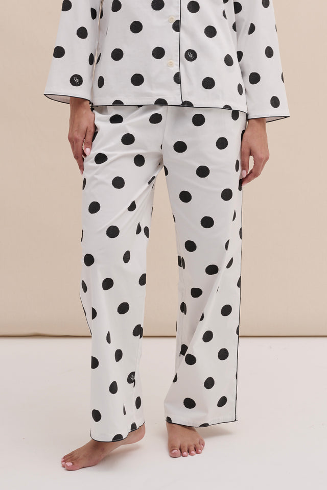 402 Trousers Dot White/Black