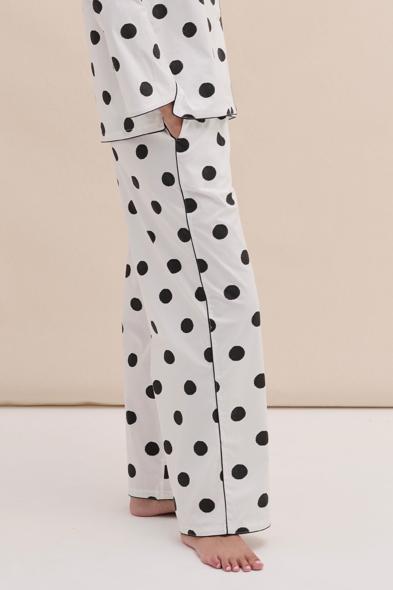 402 Trousers Dot White/Black