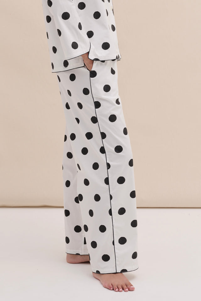 402 Trousers Dot White/Black