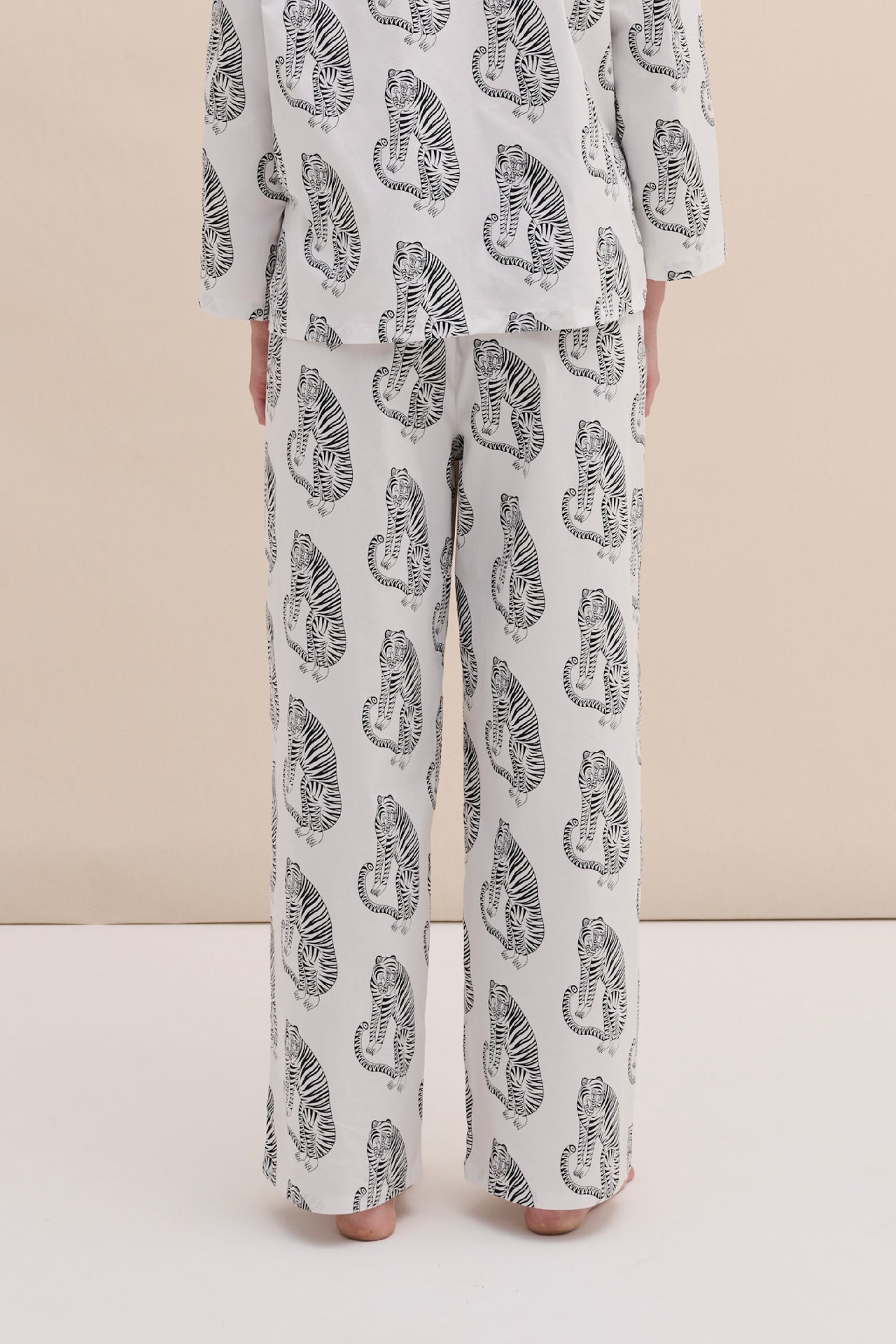 402 Trousers Sansindo White/Black
