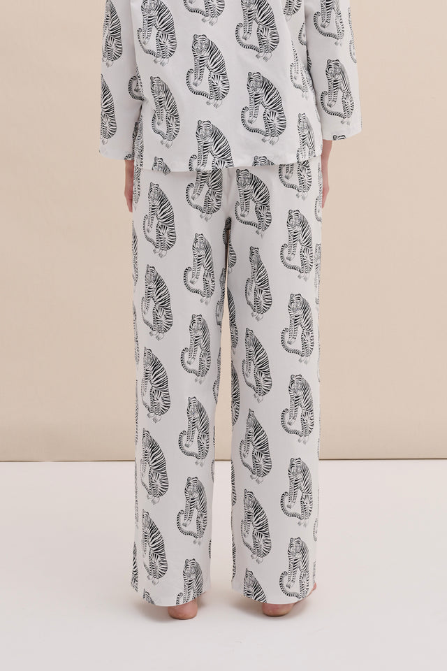 402 Trousers Sansindo White/Black