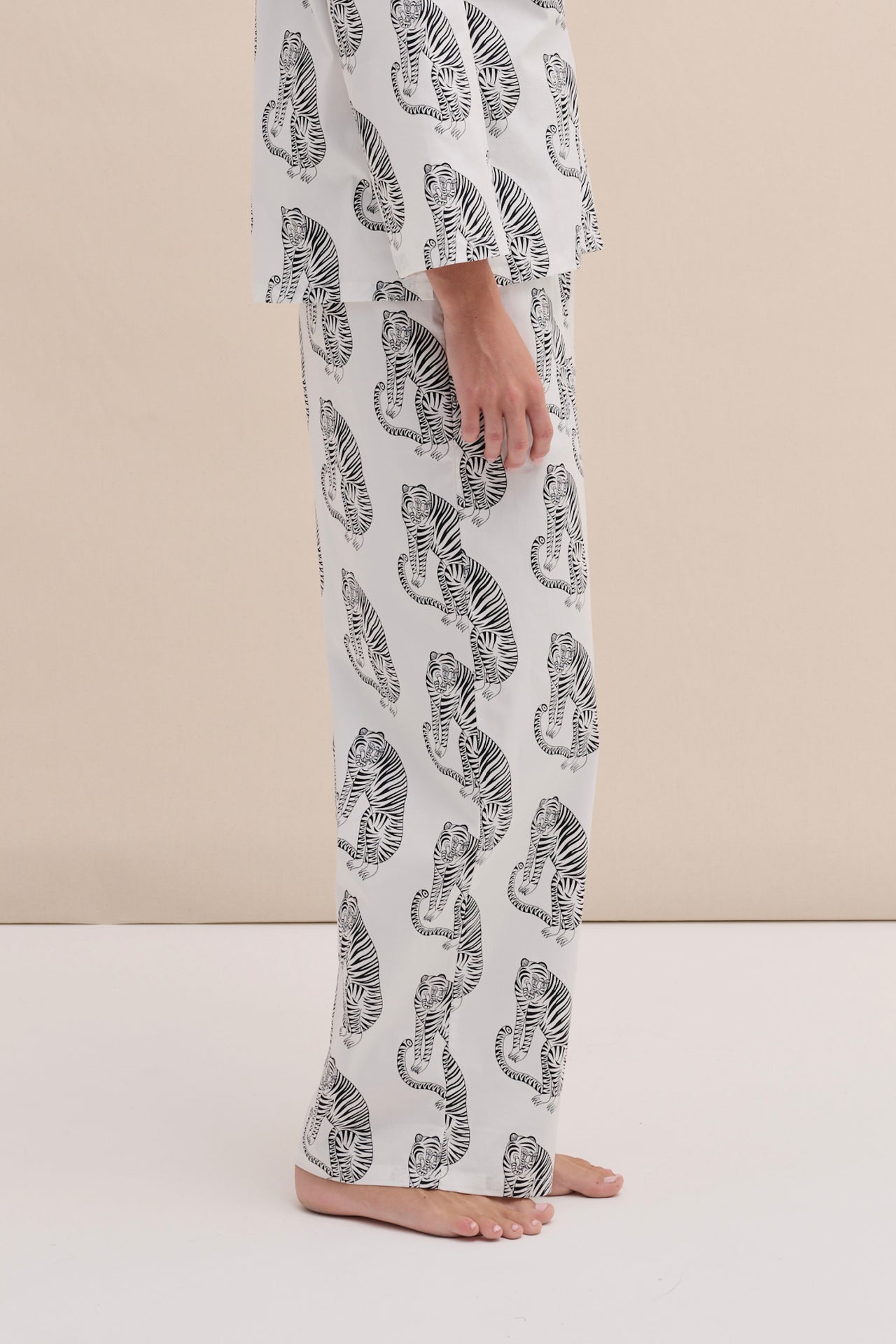 402 Trousers Sansindo White/Black