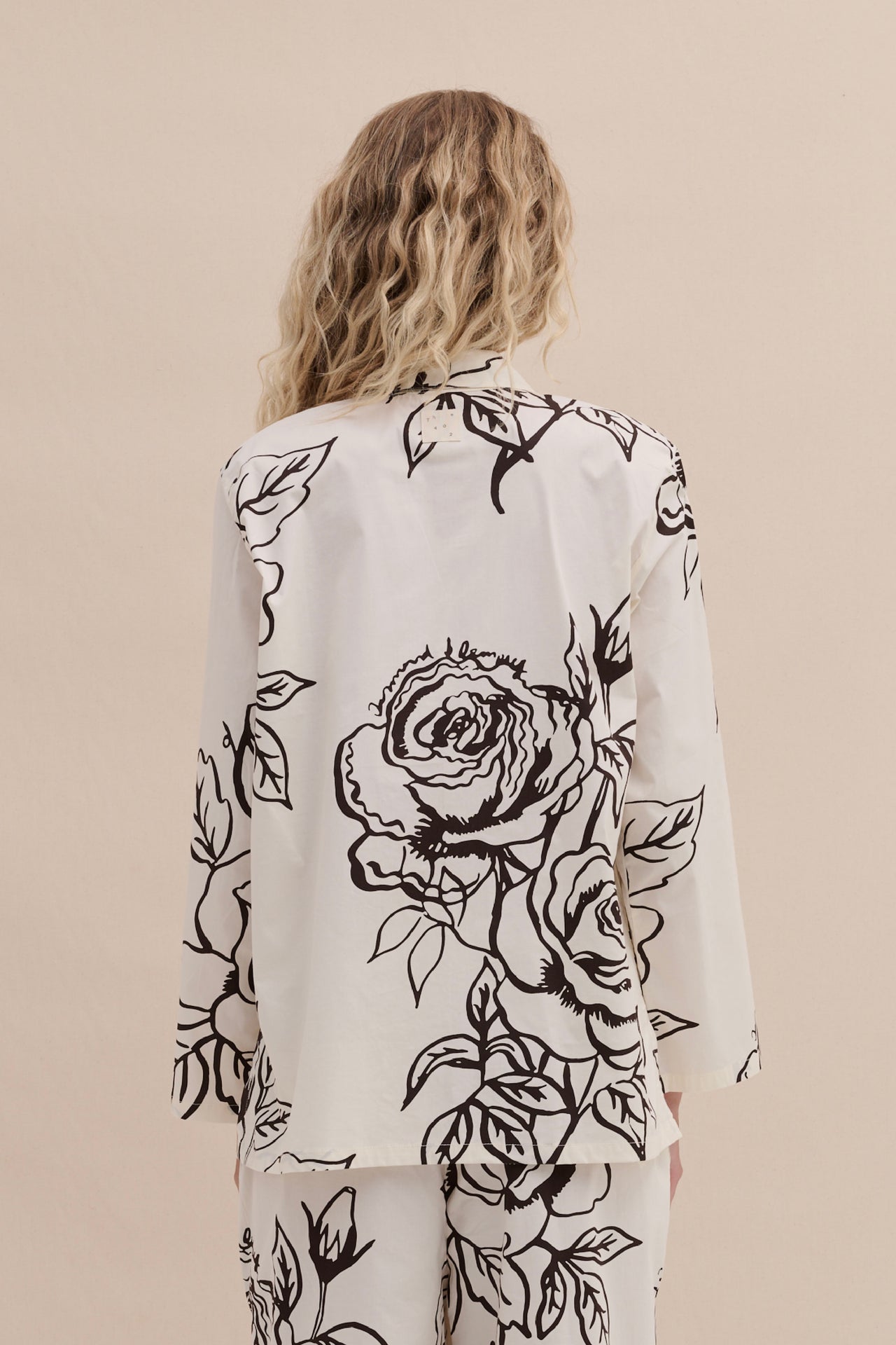 402 Shirt Rose Cream Brown