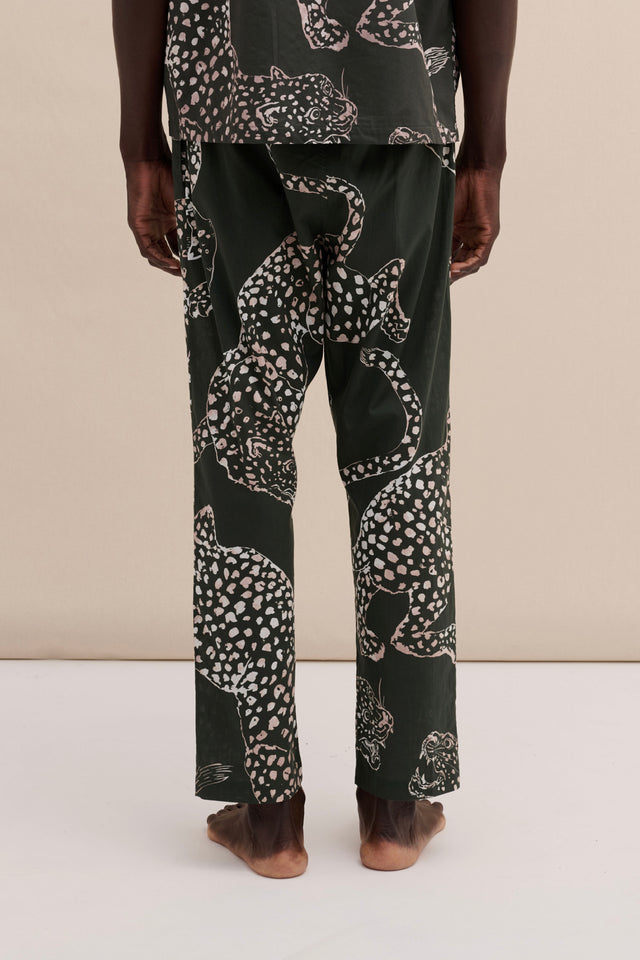 Men’s Pyjama Trousers The Jag Print Green