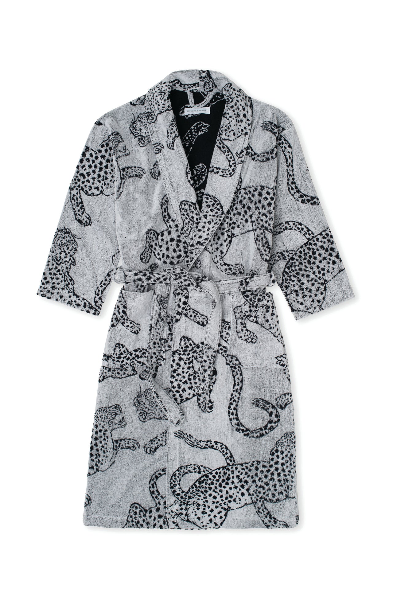 Unisex Towel Robe Jag Print Cream