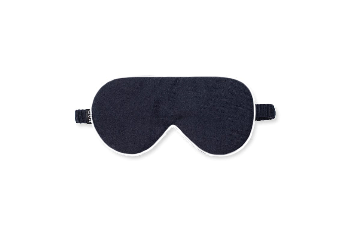 Men’s Eye Mask Brushed Cotton Navy/Cream