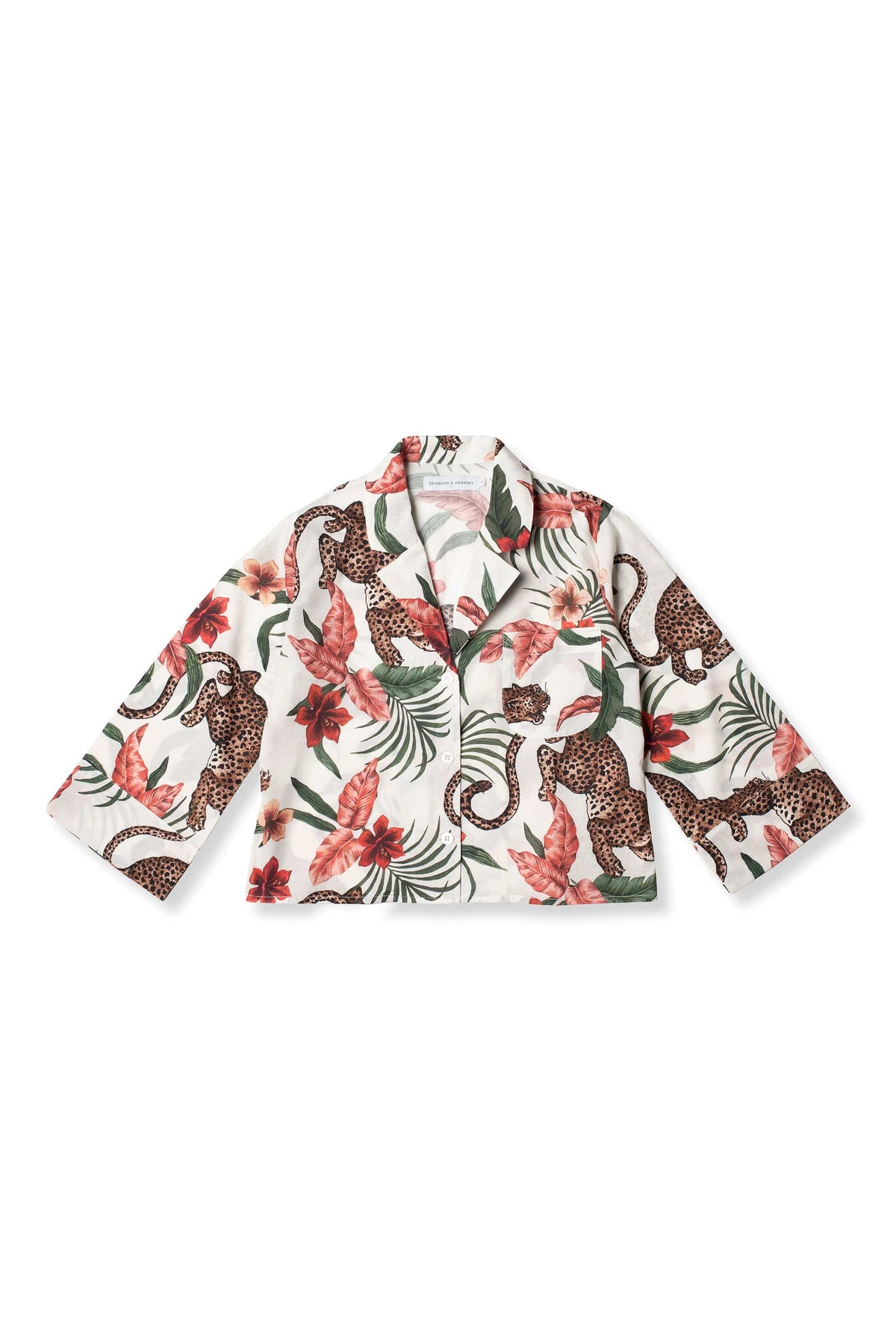 Women's Boxy Shirt Soleia Print Cream