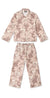Pocket Pyjama Set Night Bloom Print Rose Latte Linen