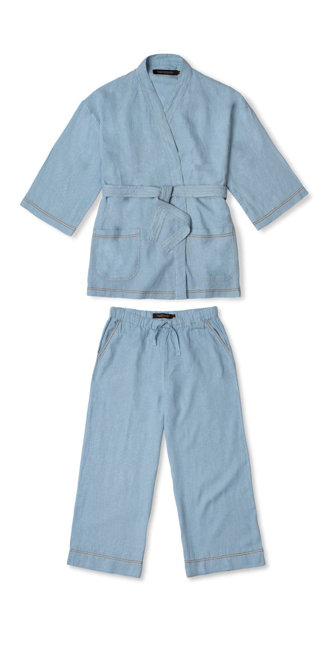 Wrap Set Sky Blue Linen