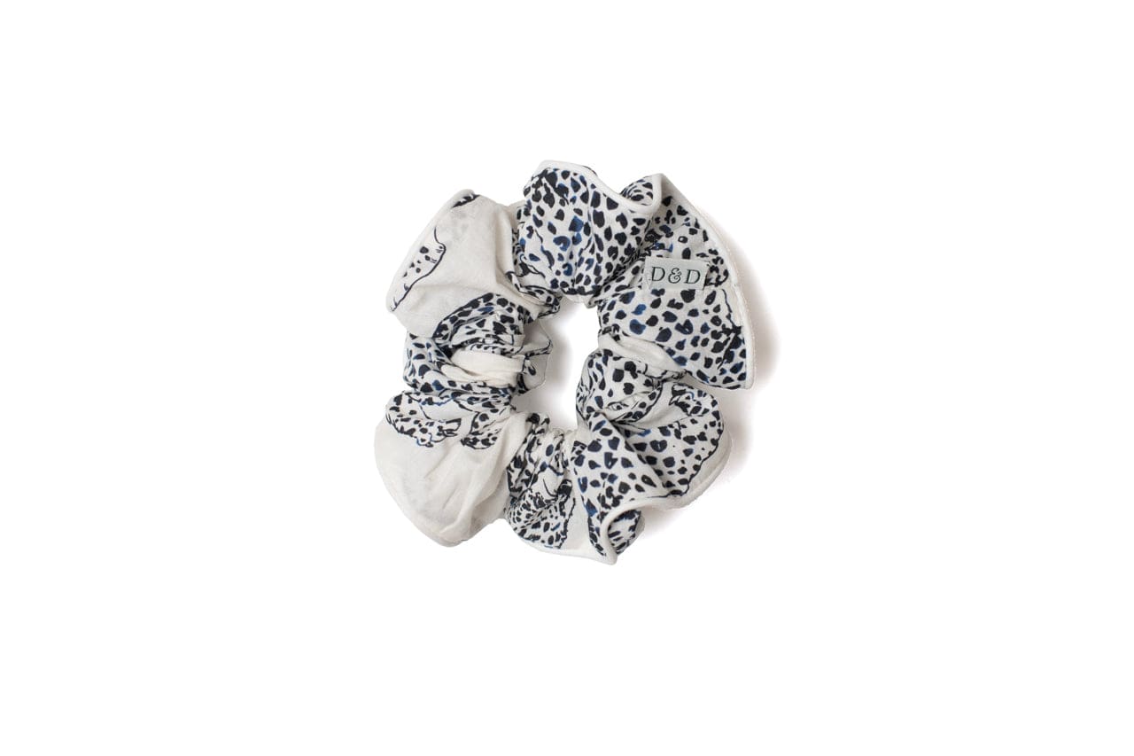 Cotton Scrunchie The Jag Print Cream