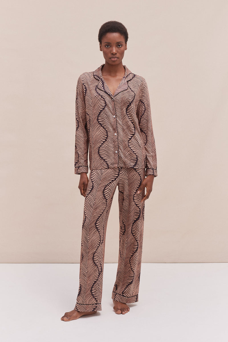 Lyocell Jersey Long Pyjama Set Grace