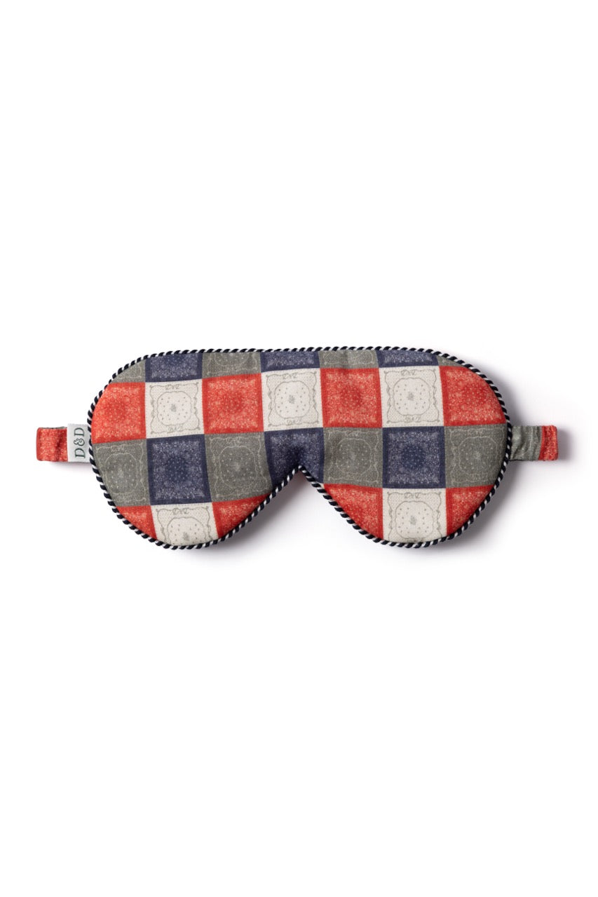 Cotton Luxe Eye Mask Bandana Patchwork Print Multi