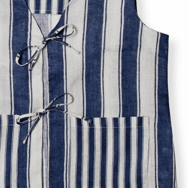 Vest Top and Trouser Set Feluka Linen Navy