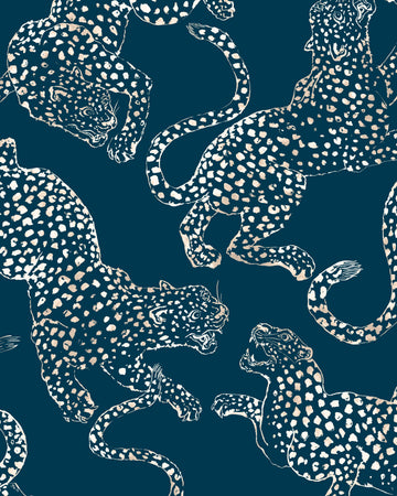 Men's Cuban Pyjama Shirt The Jag Print Blue