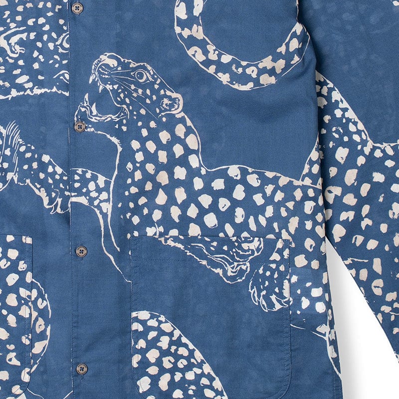 Men’s Pocket Pyjama Set The Jag Print Blue