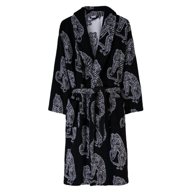 Unisex Towel Robe Sansindo Print Navy Pink