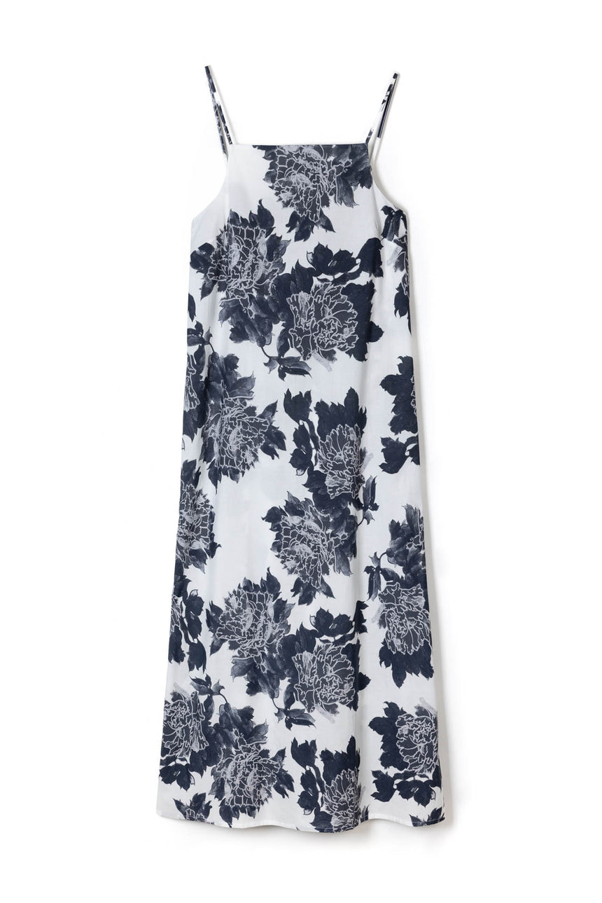 Square Nightie Peony White