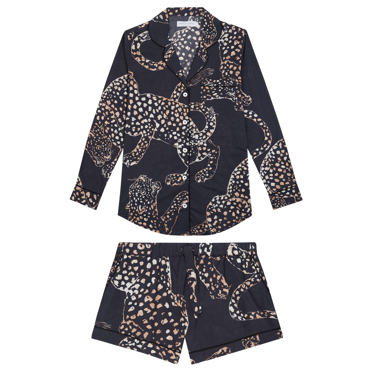 Signature Pyjama Set The Jag Print Navy