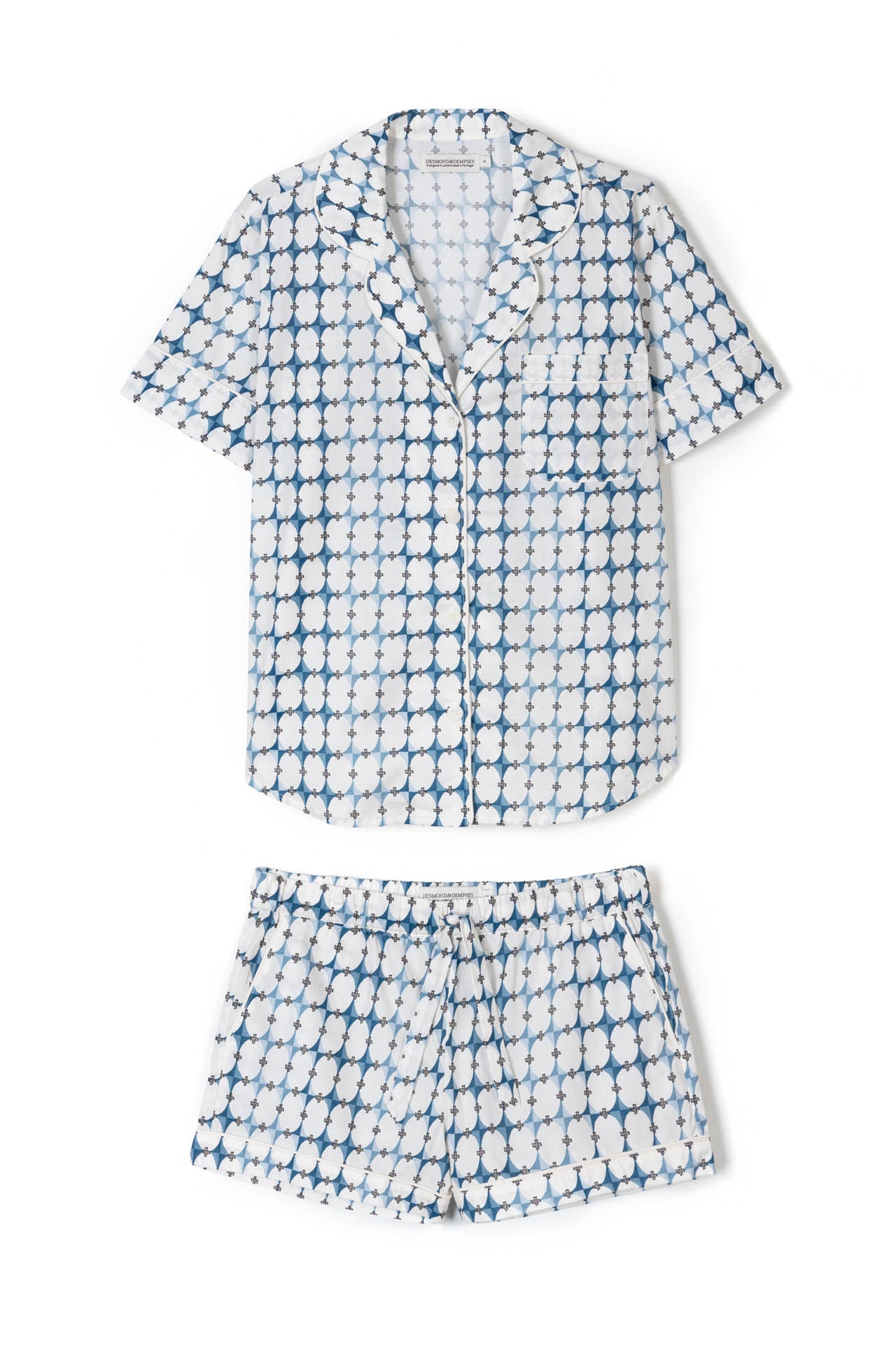 Short Sleeve Set The Geo Blue