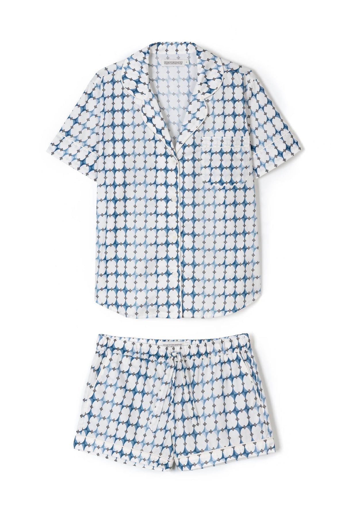 Short Sleeve Set The Geo Blue