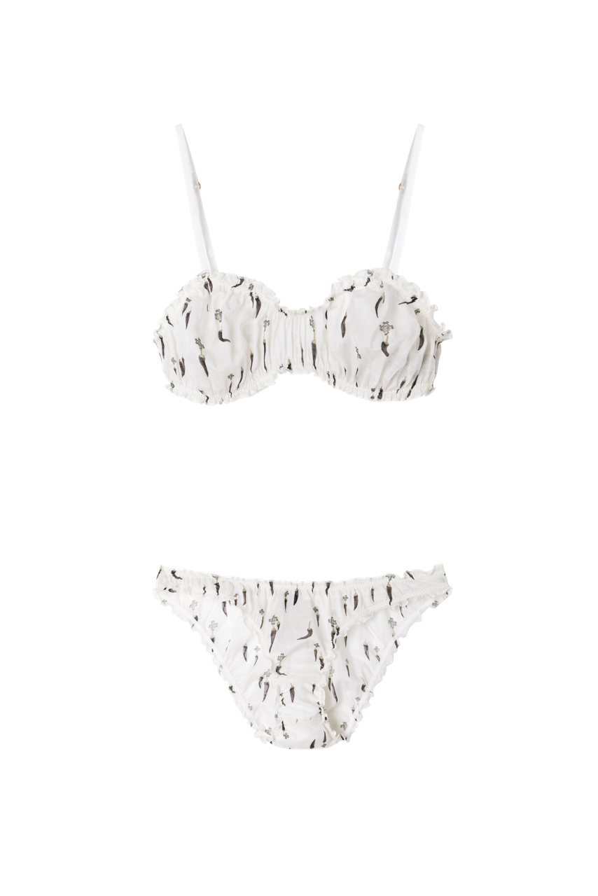 Bralette &amp; Knicker Set Picante Cream
