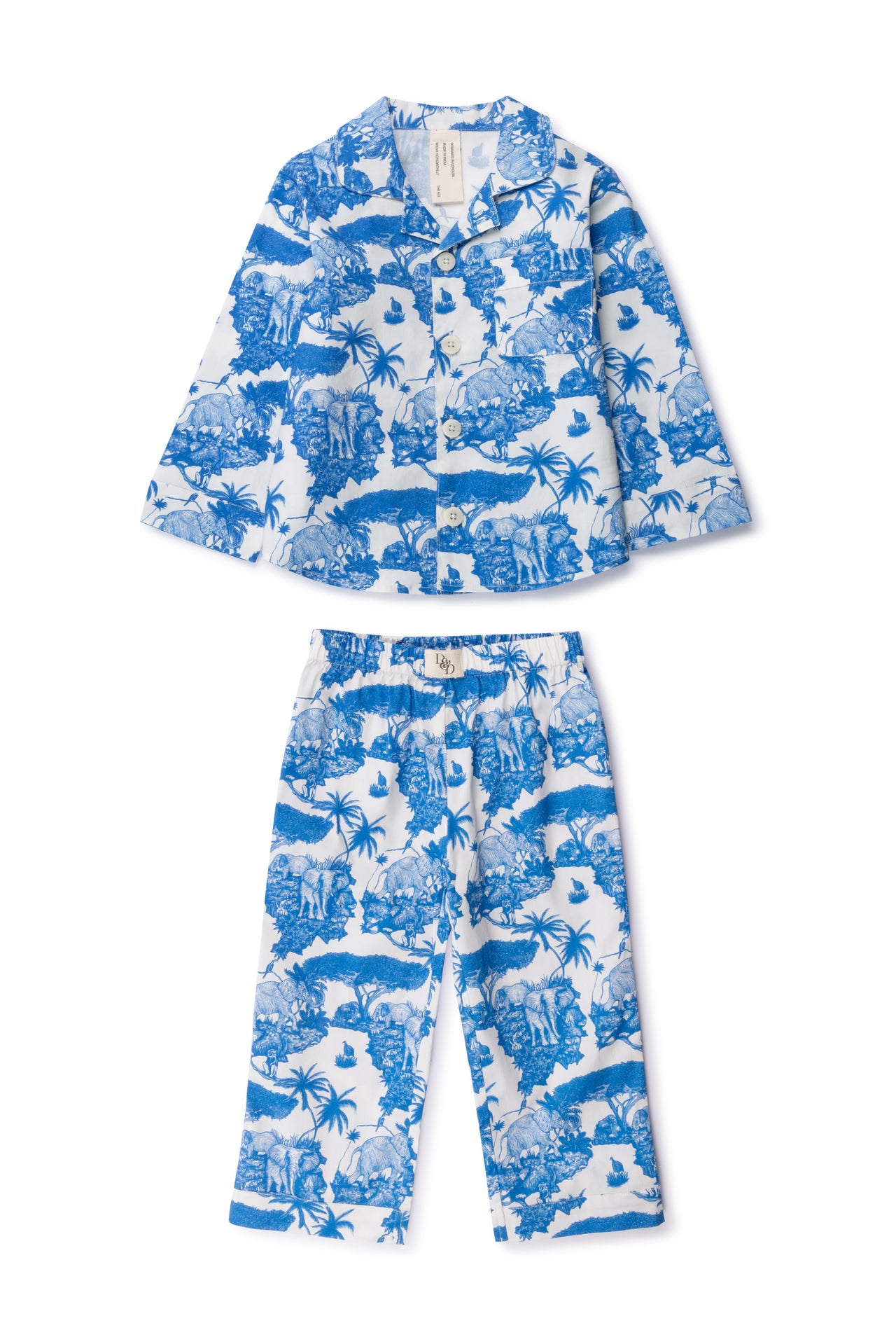 Kids 402 Long Pyjama Set Loxodonta Blue